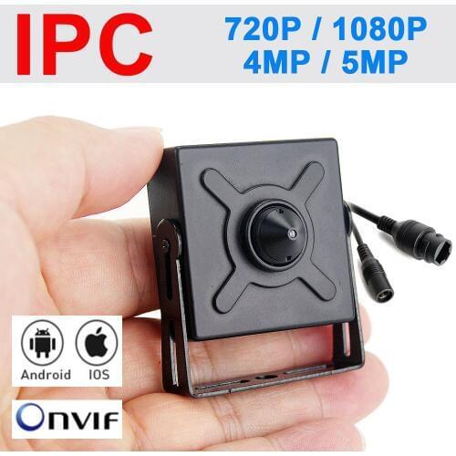 SMTKEY h.264 / H.265 DC 12V 3.7mm Pinhole lens IP Camera 2MP / 3MP / 5MP Audio IP Camera Onivf Xmeye APP for NVR security system