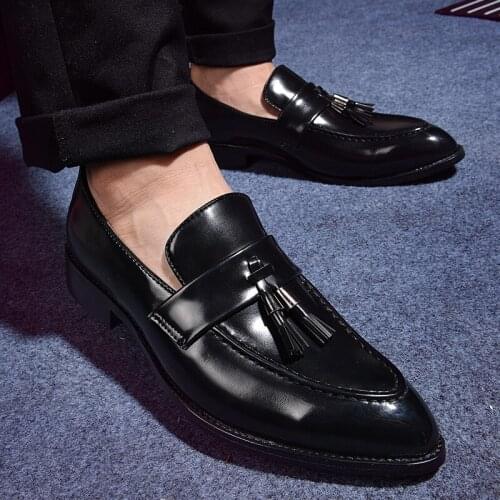 Tassel Loafer Shoes Men Slip on Driving Moccasins Mens Comfortable Leather Shoes for Outdoor Fashion Man Leather Casual Shoes