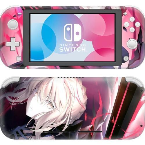 Anime Fate Saber NintendoSwitch Skin Sticker Decal Cover For Nintendo Switch Lite Protector Nintend Switch Lite Skin Sticker