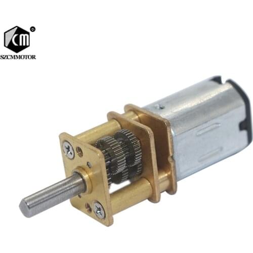 Micro Speed Reduction DC 6V 15RPM to 3000RPM Gearmotor 3mm Shaft Mini Metal Gearwheel Gear Motor N20 Geared Motors