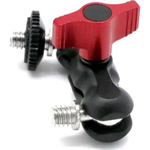Arm Stabilizer Mount Adapter Dual Ball Head Adjustable Rotatable DSLR Camera LCD Monitor Accessory