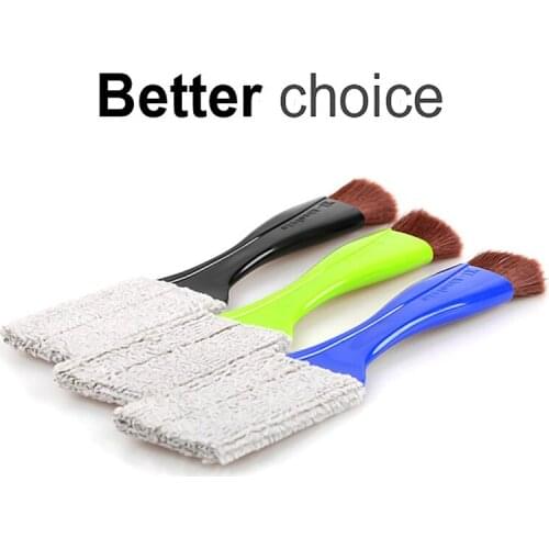 Car Air Conditioner Vent Brush Microfibre Car Grille Cleaner Auto Detailing Blinds Duster Brush Car-styling Auto Accessories