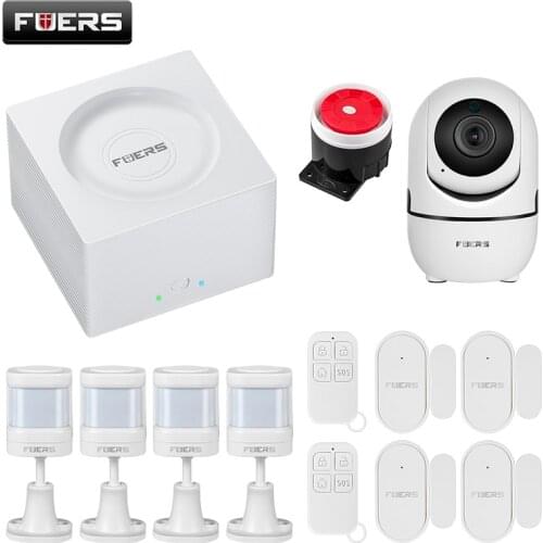 Home Alarm System FUERS G95 Tuya APP Control Wireless WiFi GSM Features Voice Broadcast Language Switched Smart Home System