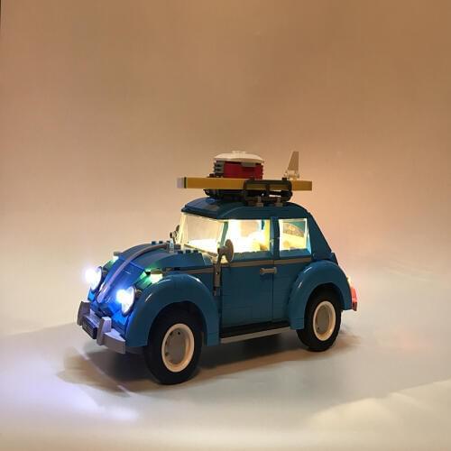 Led Light Set For Lego technic 10252 City Car Beetle Model Compatible 21003 Blocks Toys technic Car Beetle Lighting Set