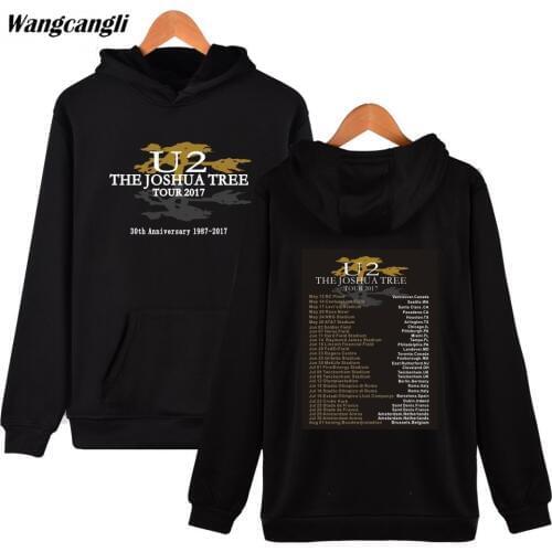 U2 printed Hoodies And Sweatshirts Hip Hop Irish Popular Rock Band Casual Hoodie Sweatshirt Men/women fashion Jacket clothes
