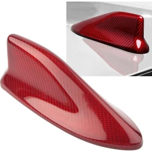 Carbon Fiber Car Styling Shark Fin Antenna Cover Cap Trim For Toyota 86 56 For Subaru BRZ Red/Black