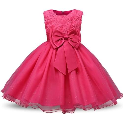 Vintage Kids Dresses for Girls Flower Girls Wedding Evening Children Clothing New Year Party Princess Costume Girls Clothes
