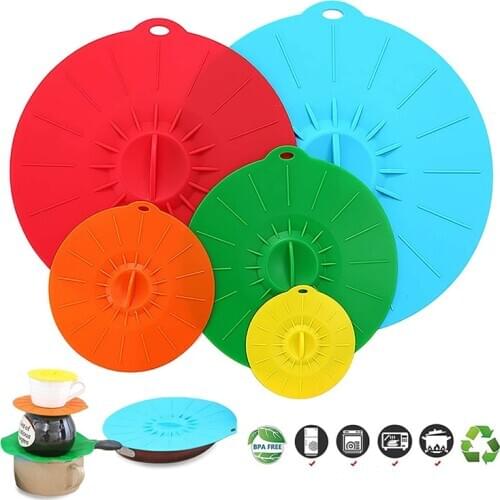 VIP Silicone Lids Covers Set Cooking Tools Microwave Food Cover for Bowls Cups Pot Pan Suction Lids Kitchen Accessories