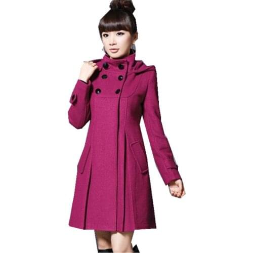 Wangxiangqian Women's Wool Coats