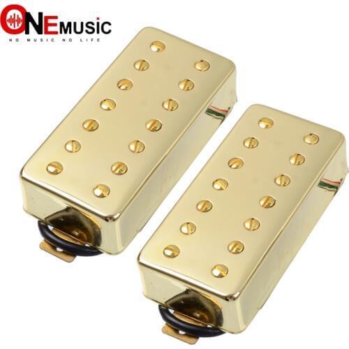 Gold/Chrome 7 String Guitar Humbucker Pickup Dual in Line slotted Screw for Electric Guitar