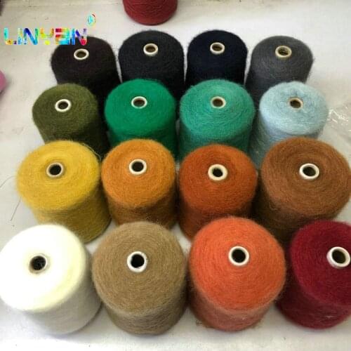 250g*1 piece 15% Wool mohair Yarns for knitting Hand Knitting crochet Thread Wholesale balls skein hand knitting smooth t49