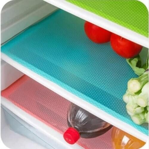 4pcs Refrigerator Pad Antifouling Mildew Moisture Tailorable Pad EVA Non-Slip Refrigerator Mats Fridge Pads ,Free Shipping