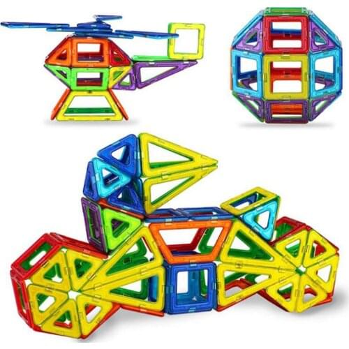 40-120Pcs Magnet Designer Toy Magnetic Building Blocks Construction Set Magnetic Bircks DIY Assembled Toys For Children Gifts