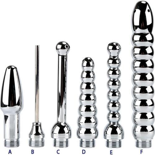 8 Types Stainless Steel Anal Cleaner Enema Cleaning Vagina Cleaner Douche Anus Cleaning Women Men Health Hygiene Tools