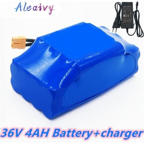 36V rechargeable li-ion battery pack 4000mah 4.4AH lithium ion cell for electric self balance scooter hoverboard unicycle