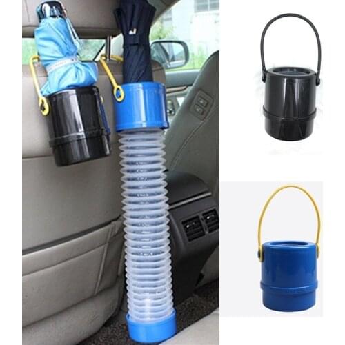 2 in 1 Car Umbrella Holder Trash Can Storage Holder Hanging Auto Seat Back Umbrella Barrel Automobile Interior Tidying Tools