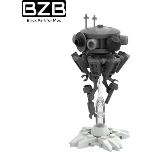 BZB MOC 37282 Empire War Base Black Reconnaissance Robot Building Block Model Decoration Parts Bricks Kids DIY Toys Best Gifts