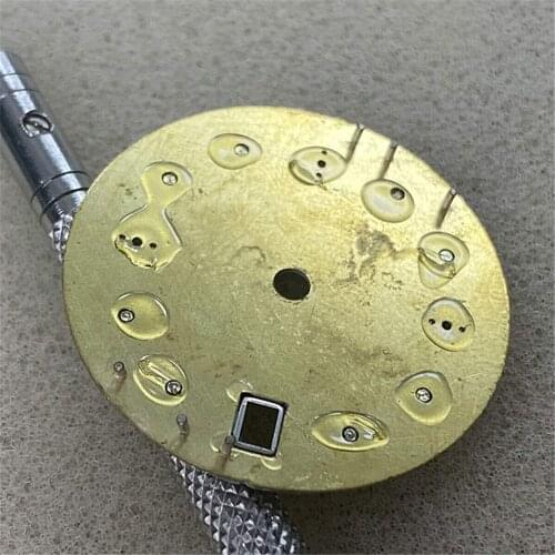 29MM Replacement Watch Dial Green Luminous Dial for NH35/4R36 Watch Movement Modification Part