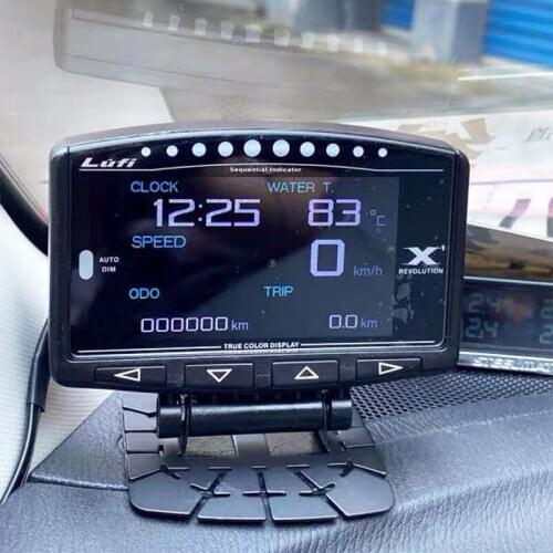 LUFI X1 OBD2 digital turbo boost oil pressure temperature gauge for car Afr RPM Fuel level Speed EXT Oil Meter Auto Accessiores