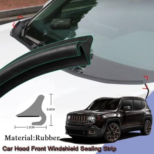 DIY Car Seal Strip Windshied Spoiler Filler Protect Edge Weatherstrip Strips Sticker Car Accessories For Jeep Renegade 2015-2020