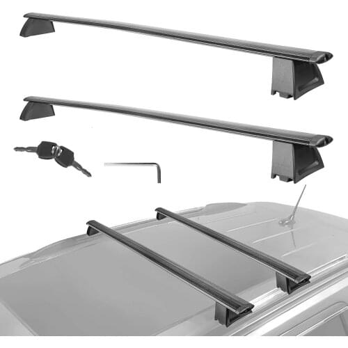 For JEEP Grand Cherokee 2010-2019 roof bar car special aluminum alloy belt lock Led lamp Roof luggage WK2 SRT-8 STEEL RAILS