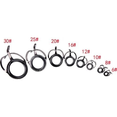 Two-legged ceramics with high carbon steel guide wire loops through the ring ring fishing rod sea bream accessories fishing gear