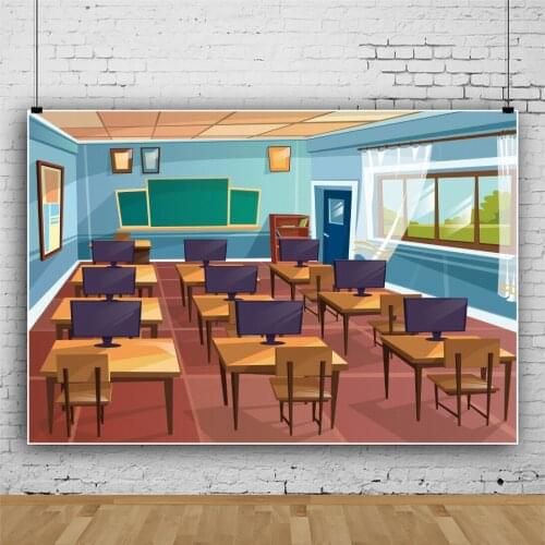 Back To School Season Painted Class Background Portrait Photography Children Party Photozone Decors Backdrops Studio Accessories