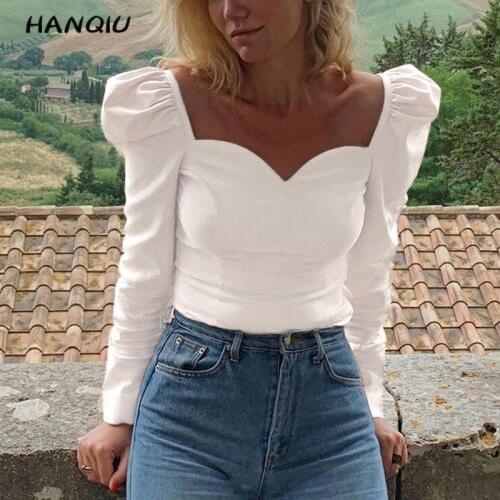 Черные блузки HANQIU China At AliExpress