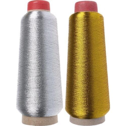 1pcs 150d Polyester Cotton Sewing Thread Gold Silver Color Cotton Embroidery Thread Drop Shipping
