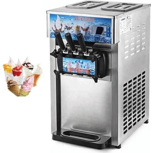 Desktop Soft Serve Ice Cream Machine Fully Automatic Ice Cream Makers For Dessert Shop Sundae Ice Cream Machine