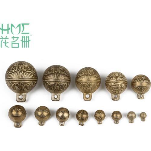 2017 New Popular Fashion Bronze Tiger Tigers Retro Bells a Variety Of Sizes Optional Necklace Pendant Accessories For Women Gift