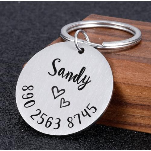 Anti-lost Collar Dog Personalized Pet ID Tag Engraved Pet ID Name for Cat Puppy Dog Collar Tag Pet Accessories Dropshipping