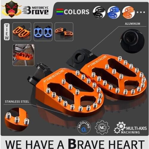 Motorbike CNC Footpeg Foot Pegs Footrests Pedals For KTM FREERIDE 250F 2018 2019 REERIDE 250R 2014-2017 FREERIDE 350 2012-2017