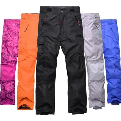 Children Winter Warm Breathable Waterproof Windproof Snowboard Pant Pantalones Snowboard Hombre Candy Color Outdoor Ski Pant