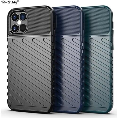 For iPhone 12 Pro Case Rubber Silicone Protective Armor Shell Funda Soft Case For iPhone 12 Cover For iPhone 12 Pro Max Case