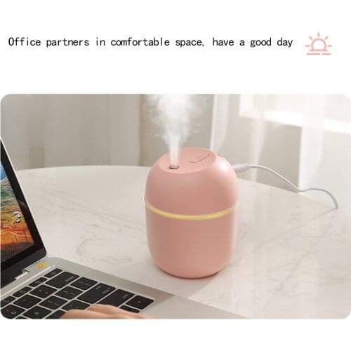 1PCS 300ML Mini Ultrasonic Air Humidifier Aroma Essential Oil Diffuser For Home Car USB Fogger Mist Maker with LED Night Lamp