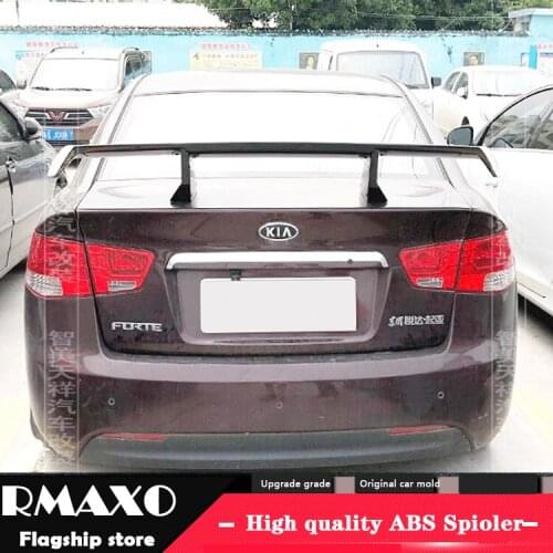 For Kia Forte Sedan Universal TF Spoiler 2006-2018 Kia K3 Spoiler ABS plastic Material Car Rear Wing Color Rear Spoiler