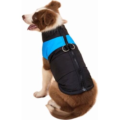 Winter Warm Pet Vest Jacket Big Dog Clothes Waterproof Dog Coat Clothes for Large Dog Bulldog Golden Retriever Labrador Clothing