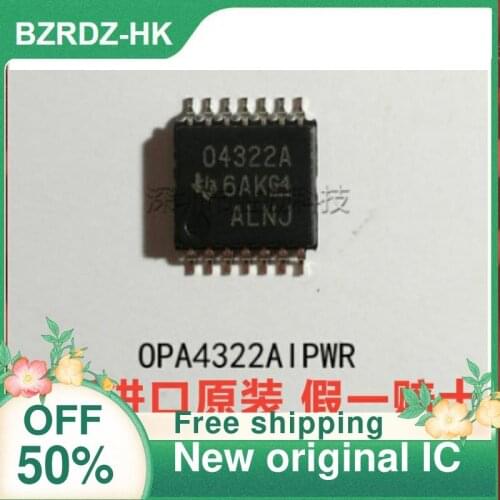 2-10PCS/lot OPA4322AIPWR 04322A O4322A TSSOP14 New original IC