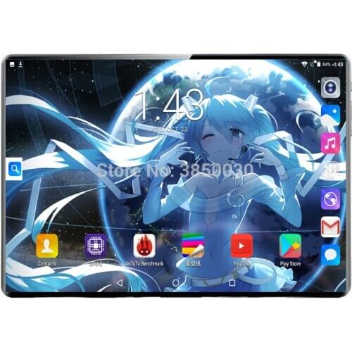 2020 New design 10.1 inch the Tablet Android 9.0 10 Core 8GB + 128GB ROM Dual Camera 8MP SIM Tablet PC Wifi GPS 4G Lte phone