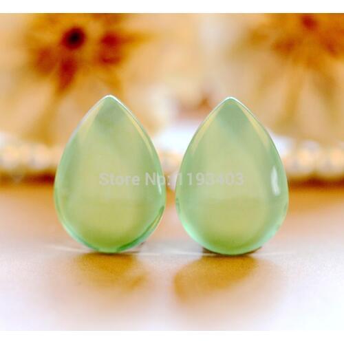 10pcs 18x25mm Teardrop Glass Beads Cabochon DIY For Tray Pendant setting finding-(HPGC-T-167)