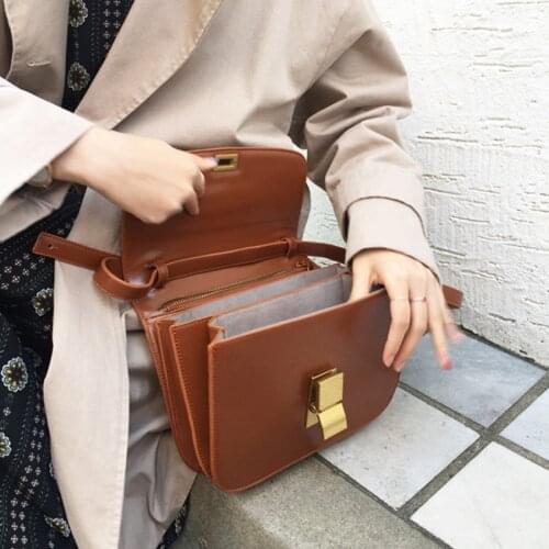 2021 Vintage Small Women Shoulder Bags Designer Flap Female Crossbody Bag Luxury Pu Leather Messenger Bags Fashion Lady Purses