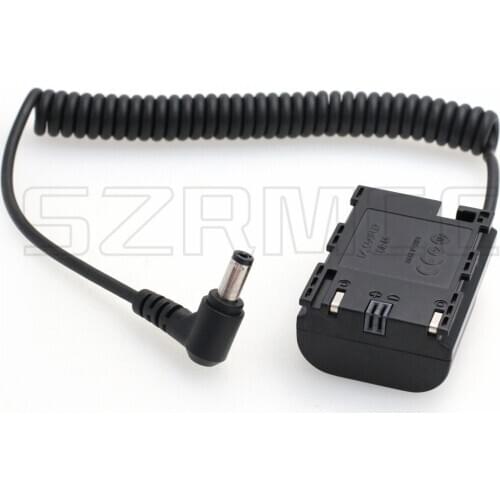 DC 2.5 Plug to New DR E6(LP E6) Dummy Battery for Canon 60D 70D 80D Camera SmallHD 501 502 702 Monitor