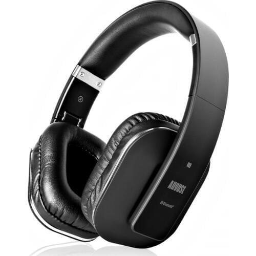August EP650 Bluetooth Wireless Headphones with Mic/Multipoint/NFC Over Ear Bluetooth 4.2 Stereo Music aptX Headset for TV,Phone