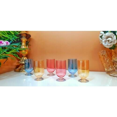 6 pcs water cup colorful bar cups office cups home kitchen tableware cups cups glass mug good quality coffee water cup