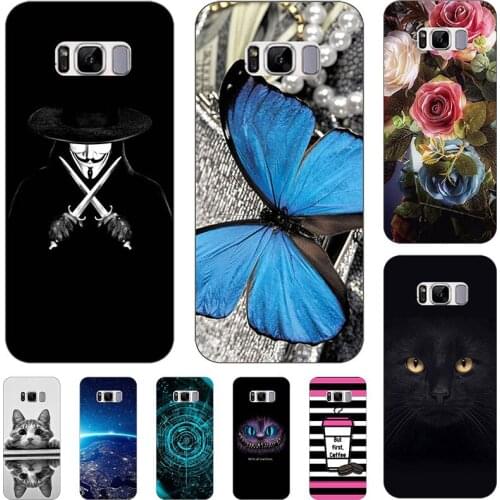 Phone Case For Samsung Galaxy S8 S 8 G9500 Relief Cartoon Case For Samsung Galaxy S8 Plus S8+ SMG955 Animal Cat Cover Coque