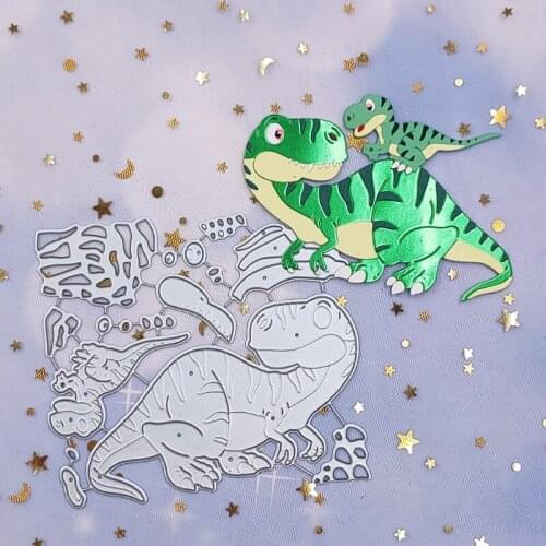 Dinosaurs DIY Printing Carbon Steel Mould, Clear Stamp Embossing Mold for Paper Card and Craft Gift Making