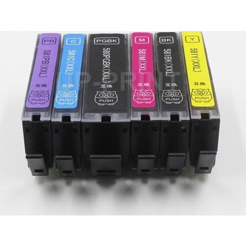 UP NEW PGI580 PGI-580 CLI-581 FULL Ink Cartridge compatible For Canon PIXMA ts705 TR7550 TR8550 TS6150 TS8150 TS9150 TS9155