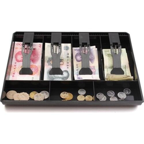 Black/Pink/White Money Cash Coin Register Insert Tray Replacement Cashier Drawer Storage Register Tray Box Classify Store