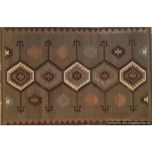 Kilim wool rug Hand Woven Hand Knitted New Listing Square Turkish Wool Knitting